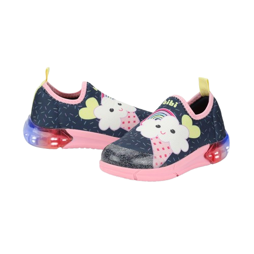tenis bibi space marino/rosa niña 1228131