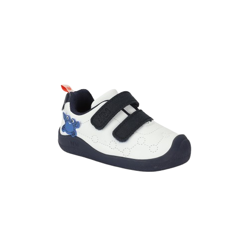 tenis bibi fisioflex 5.0 blanco/marino niño 1265038