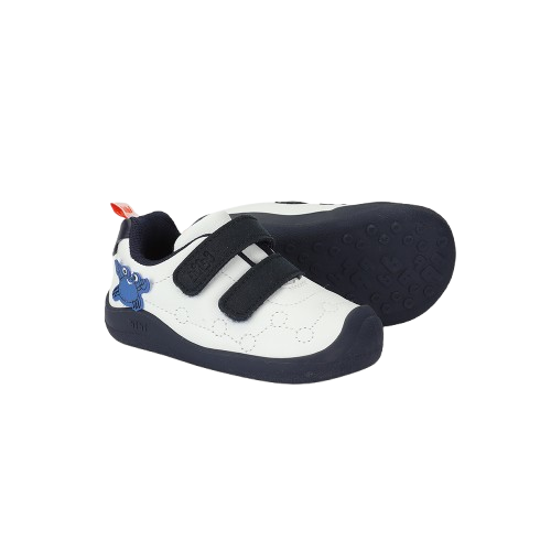 tenis bibi fisioflex 5.0 blanco/marino niño 1265038