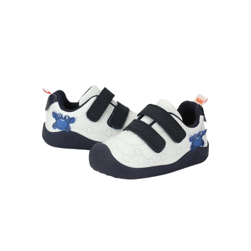 tenis bibi fisioflex 5.0 blanco/marino niño 1265038