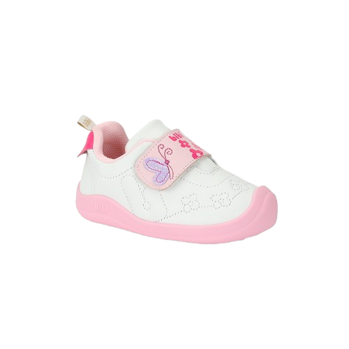 tenis bibi fisioflex blanco/ rosa niña 1265039