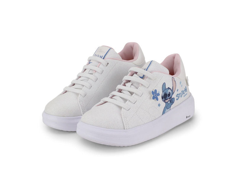 tenis bibi glam stitch blanco niña 1109319