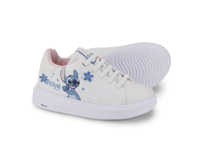 tenis bibi glam stitch blanco niña 1109319