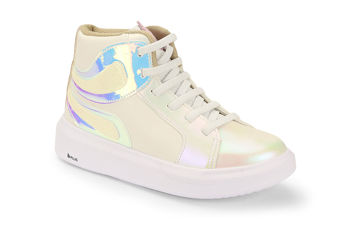 tenis bibi glam blanco/holografico niña 1109367