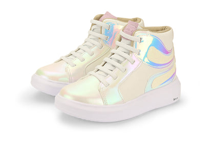 tenis bibi glam blanco/holografico niña 1109367