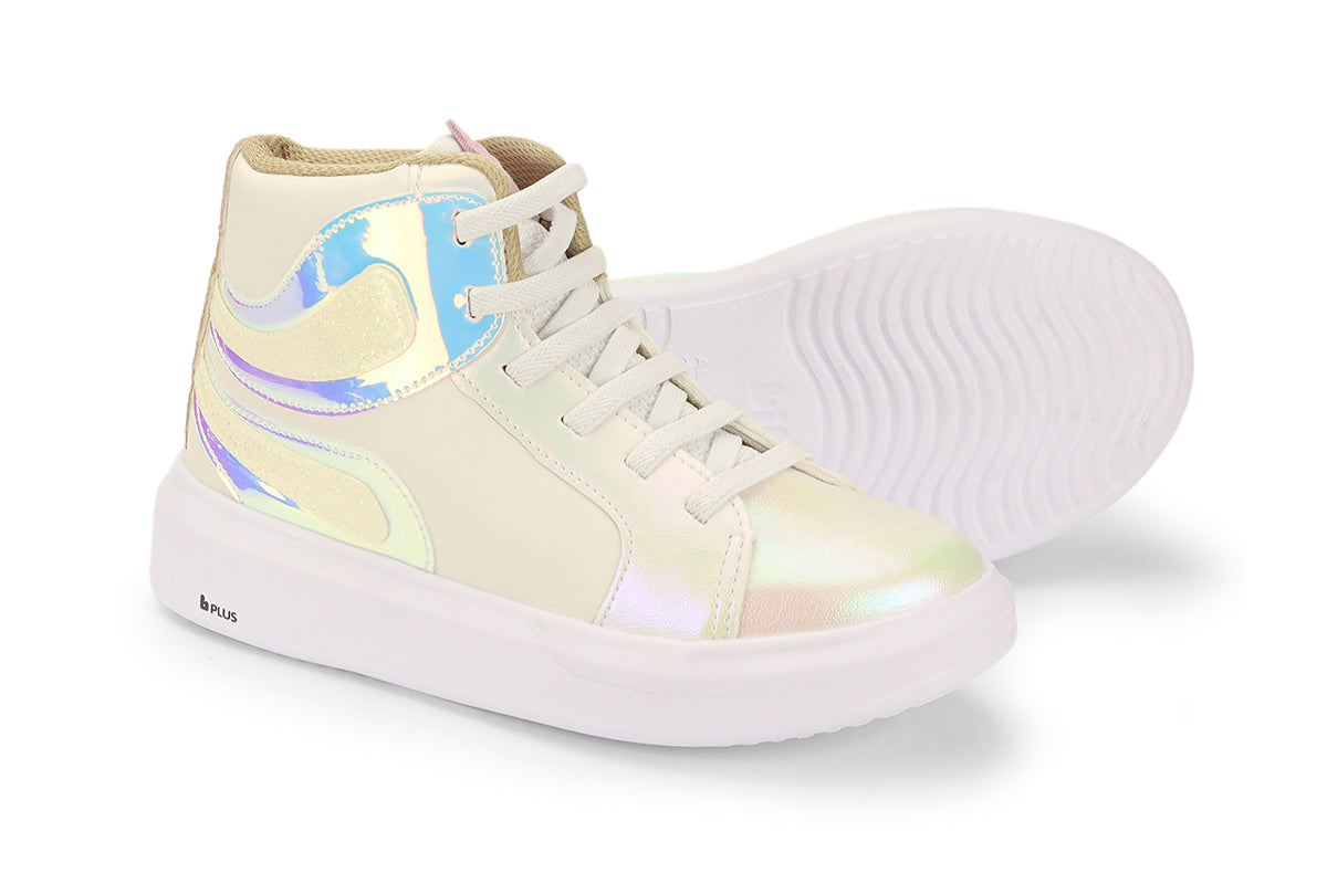 tenis bibi glam blanco/holografico niña 1109367