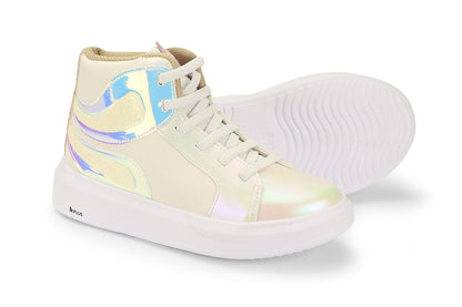 tenis bibi glam blanco/holografico niña 1109367