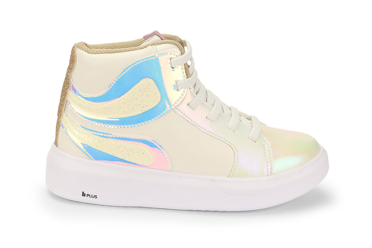tenis bibi glam blanco/holografico niña 1109367