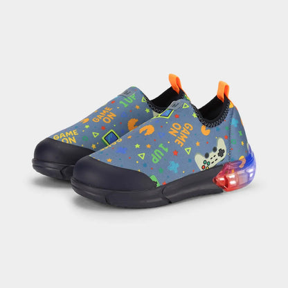 Tenis de luces Bibi Space azul niño 1228148