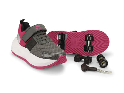 tenis bibi skatenis negro/pitaya/holografico niña 1243016