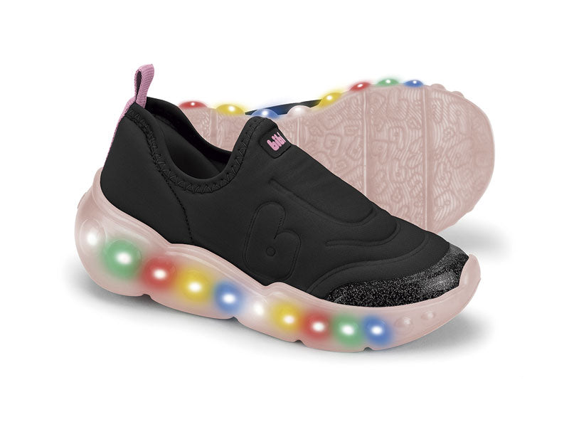 tenis bibi roller celebration 3.0 negro/rosa niña 1252015