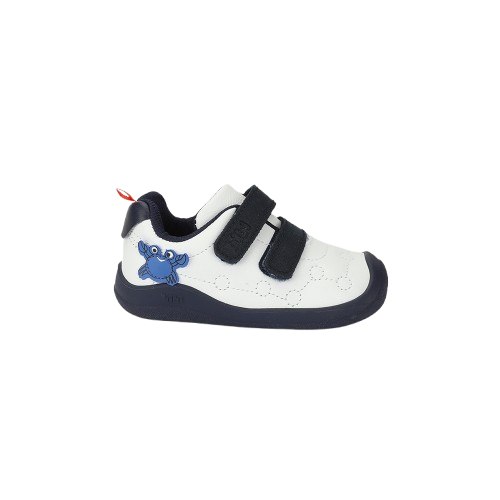 tenis bibi fisioflex 5.0  blanco/marino niño 1265038