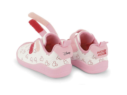 tenis bibi fisioflex 5.0 blanco/rosa niña 1265054