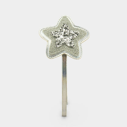 Tiara plateada para niña con estrella brillante 855791