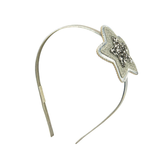 Tiara plateada para niña con estrella brillante 855791